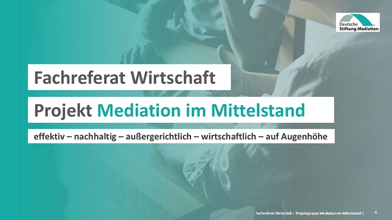 Projekt Mediation Mittelstand Folie 1